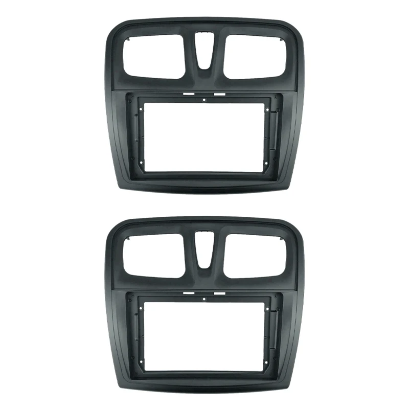 

2X 9 Inch 2Din Car Audio Panel Dashboard Frame DVD Panel Frame For RENAULT Sandero Symbol Logan 2015-2018