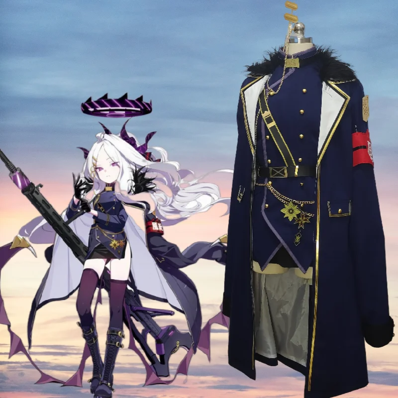 Игра Синий Архив Cos Sorasaki Hina Косплей Крутой Настроить Женский темно-синий