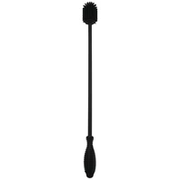 1pcs silicone bottle brush comfortable grips water bottle cleaning brushes with 15inch long handle black