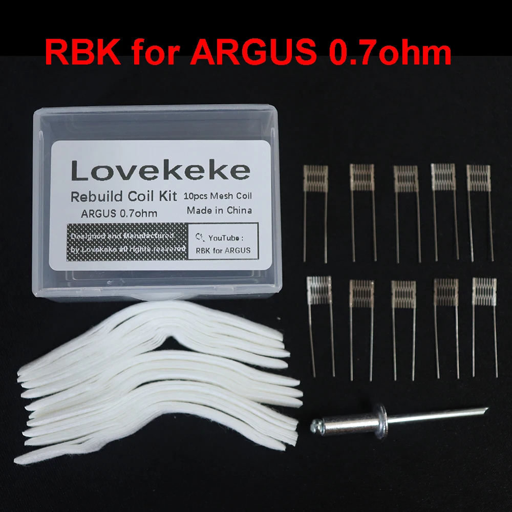 

1 Box Lovekeke DIY Tool Rebuild Kit for RBK ARGUS 0.7ohm