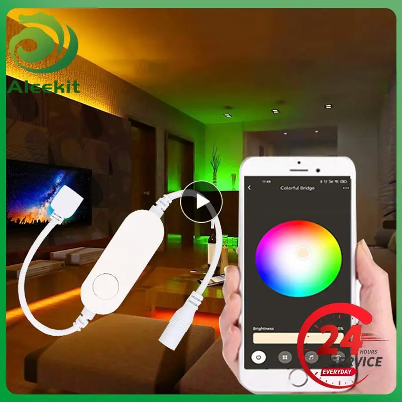 

Smart Life Tape Lights Easy To Use Remote Control Switch RGBW Light Strip Usb Led Light For Dc5v 5050 Tv 5-24v Smart Controller