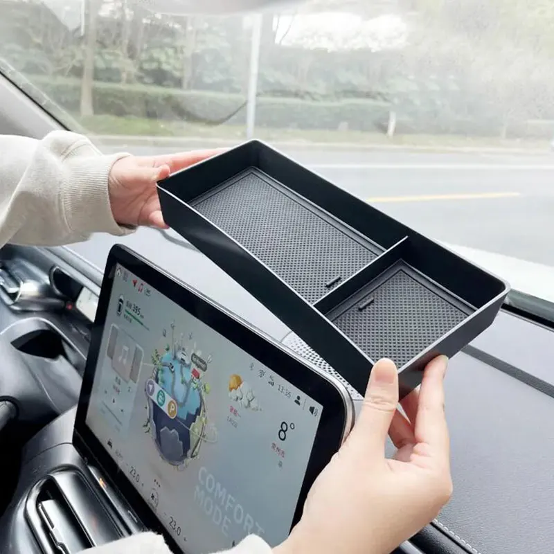 Черная Автомобильная центральная консоль для Mercedes-Benz Smart Elf #1 2022-23 контейнер