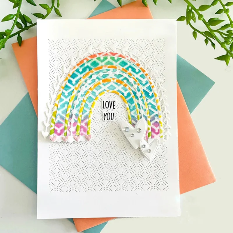 

Metal Cutting Dies 2022 New Rectangle Background Scrapbooking Stencil Paper Craft Card Making Decorative Embossing Mold Album