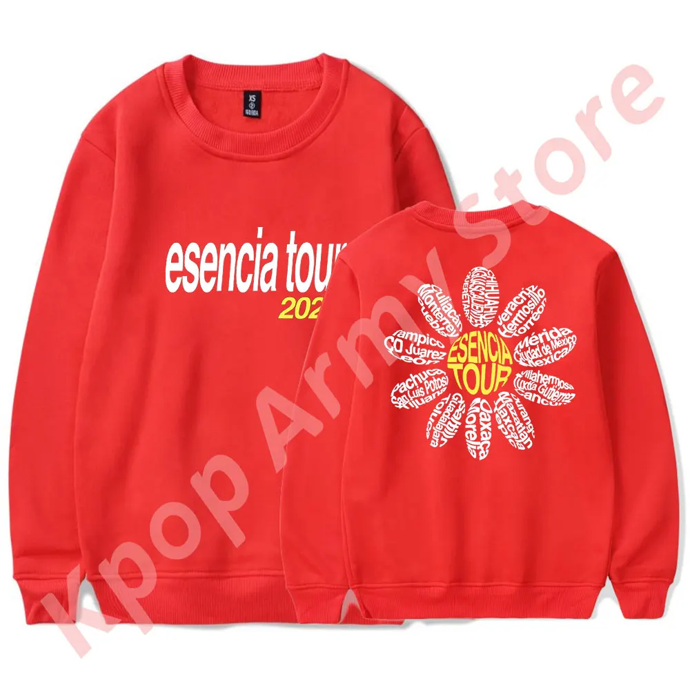 Humbe 2024 Esencia Tour Merch толстовки с круглым вырезом Косплей унисекс модные повседневные