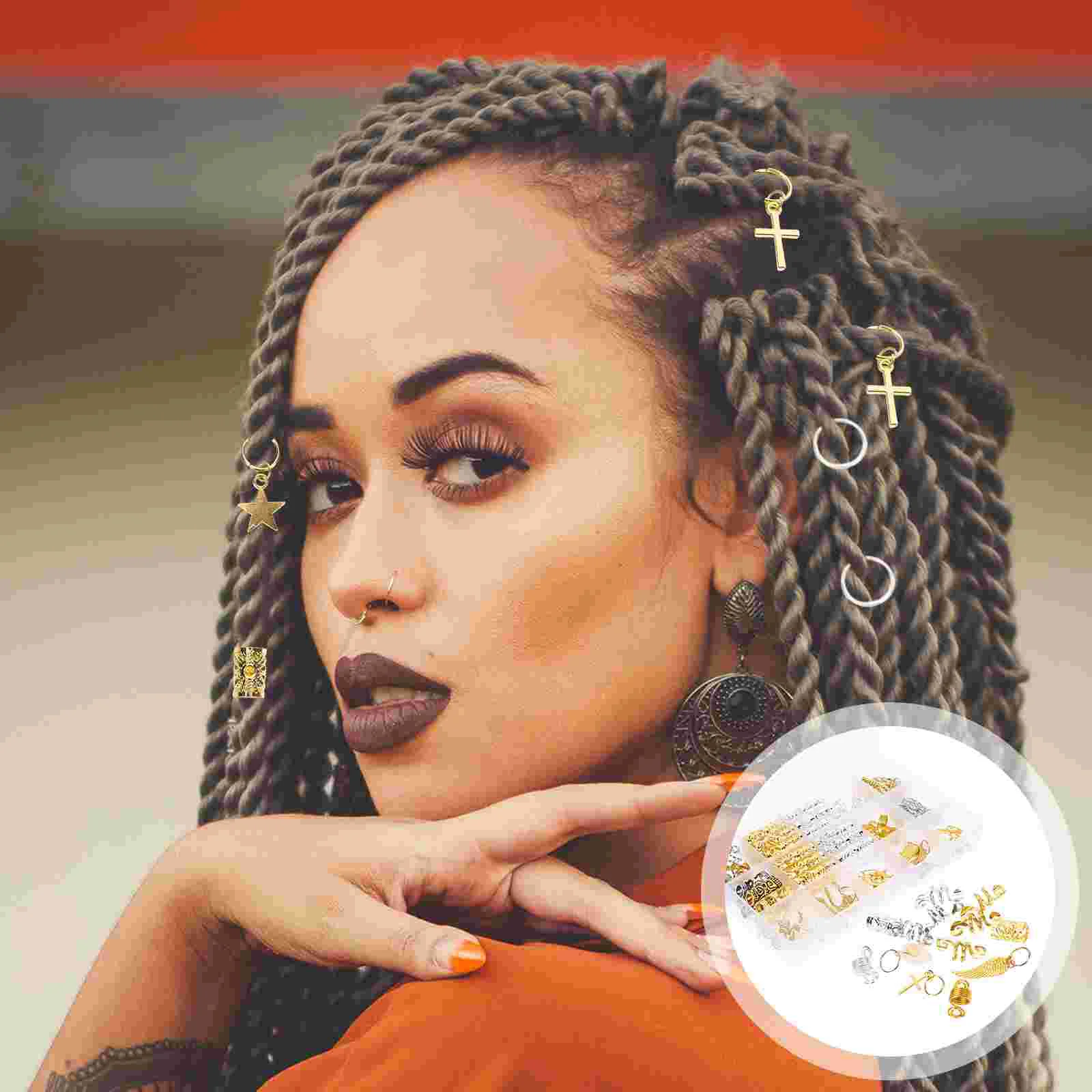 

Hair Jewelrybraids Accessories Spirals Cuffs Braiding Braid Dreadlock Ring Pendants Charms Coils Jewels