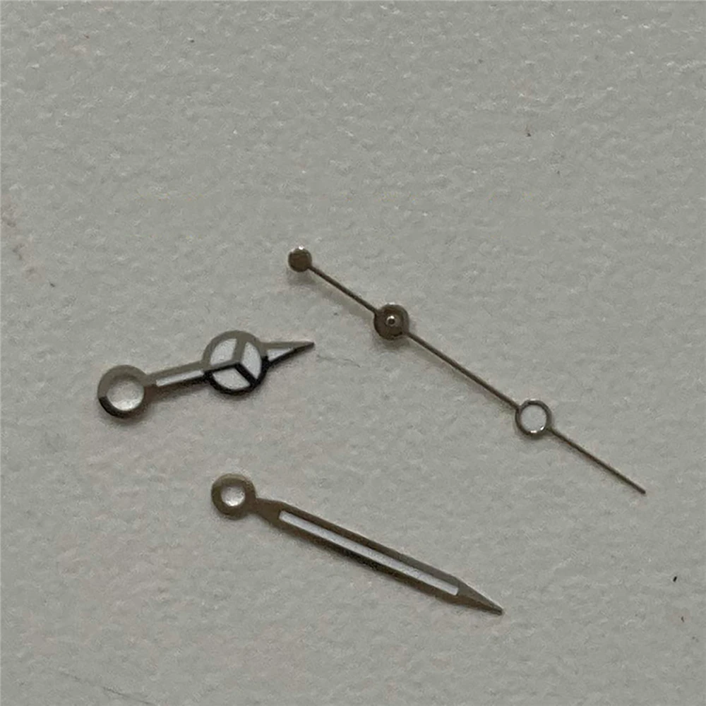 

Silver Watch Hands for 8215/8200/821A/GD3804 for 2813 Movement Green Luminous Three Pointer Watch Accessories