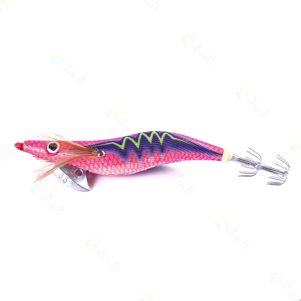 

Egi Sutte Squid Jig Hook Shrimp Lure 3.5# Japanese Wooden Shrimp for Octopus Cuttlefish Ocean Rocking Saltwater Fishing Bait