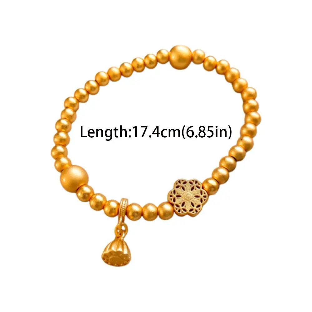 Темперамент Европейский Ретро Браслет Мода День Рождения Бусины Лотоса Струк