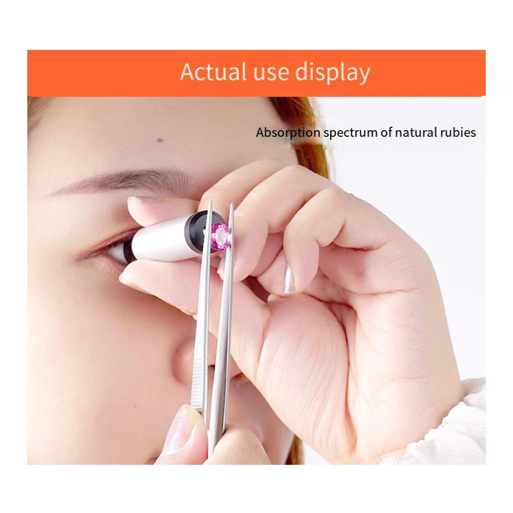 Маленький дифракционный спектроскоп драгоценный камень длина 55 мм ювелирный