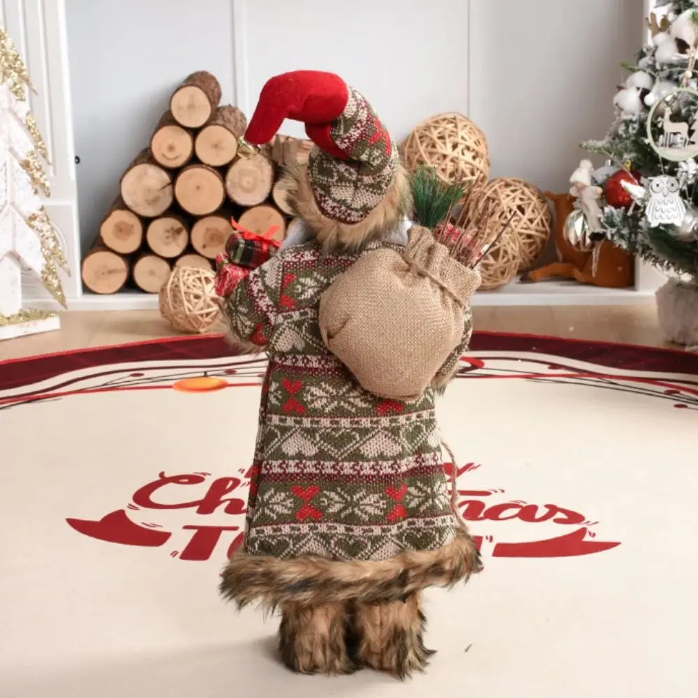 30/45 см кукла Санта-Клауса стоячая плюшевая статуя украшения большого размера с
