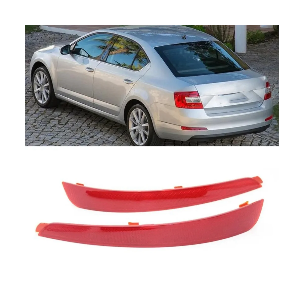 5E5945105 5E5945106 задняя панель зеркальный отражатель для Skoda Minry 5E A7 Sedan 2013-2017