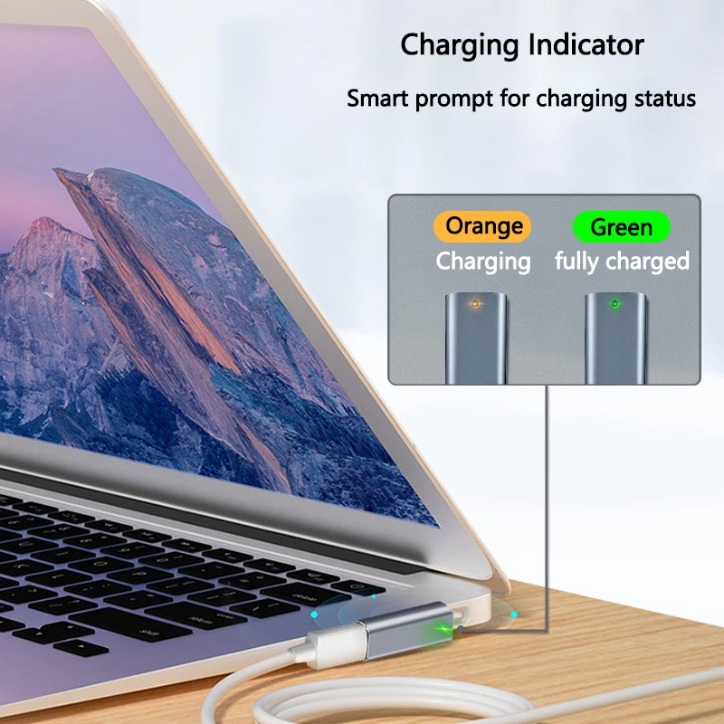 Адаптер для MacBook Magsafe 1 2 Type C магнитный кабель Pro Air USB переходник с быстрой зарядкой