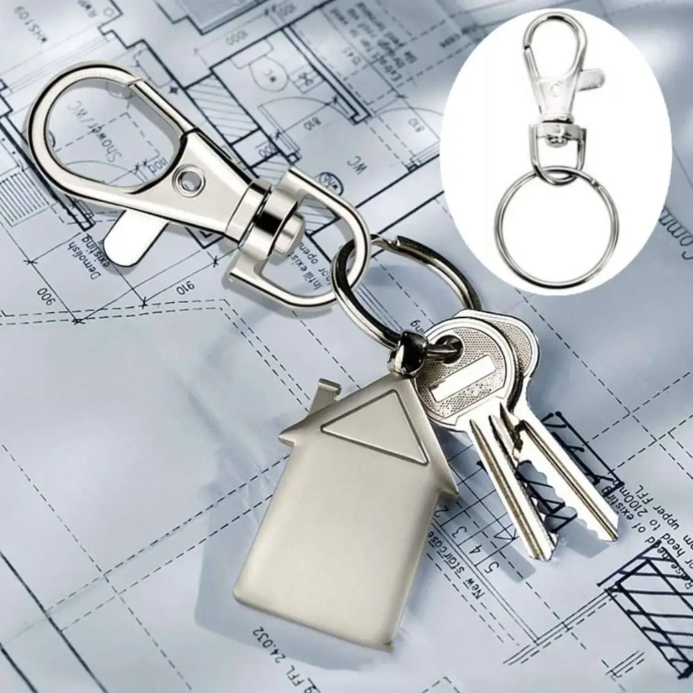 

10pcs Fashion Purse Hardware Crafts DIY Swivel Snap Hooks Key Rings Bulk Keychain Rings Lobster Clasp