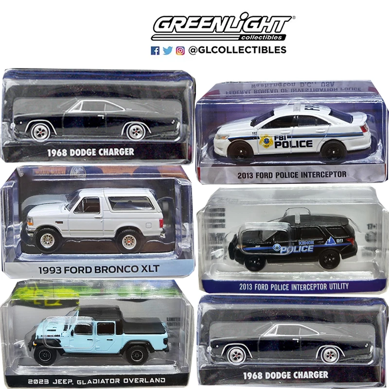Greenlight 1/64 пропорции новый стиль детектив Ford Mustang голливудская серия литые модели