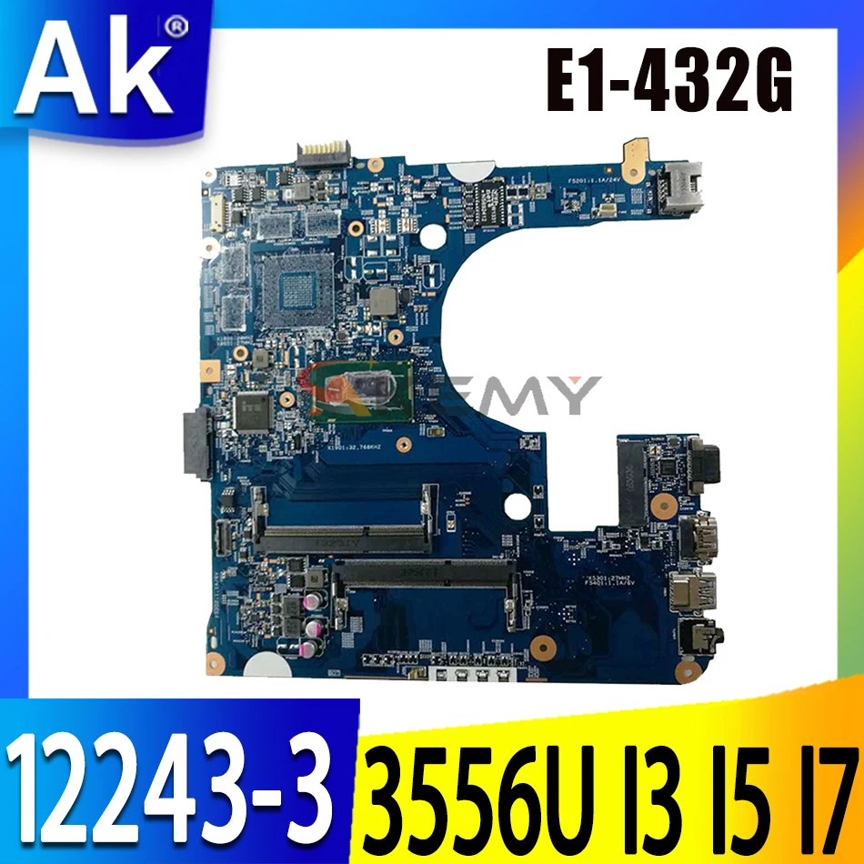 

12243-3 E1-432G motherboard with 2955U 2957U 3556U I3 I5 I7 CPU for ACER E1-432G EA40-HW 12243-3 laptop motherboard mainboard