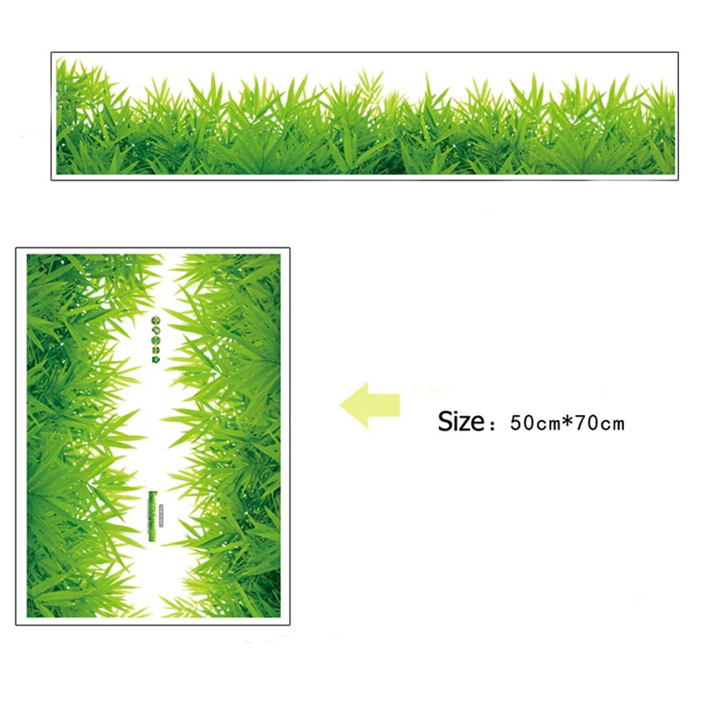 Baseboard Green grass waterproof DIY Removable Art Vinyl Wall Stickers Decor Living room Bedroom Mural Decal home decor |