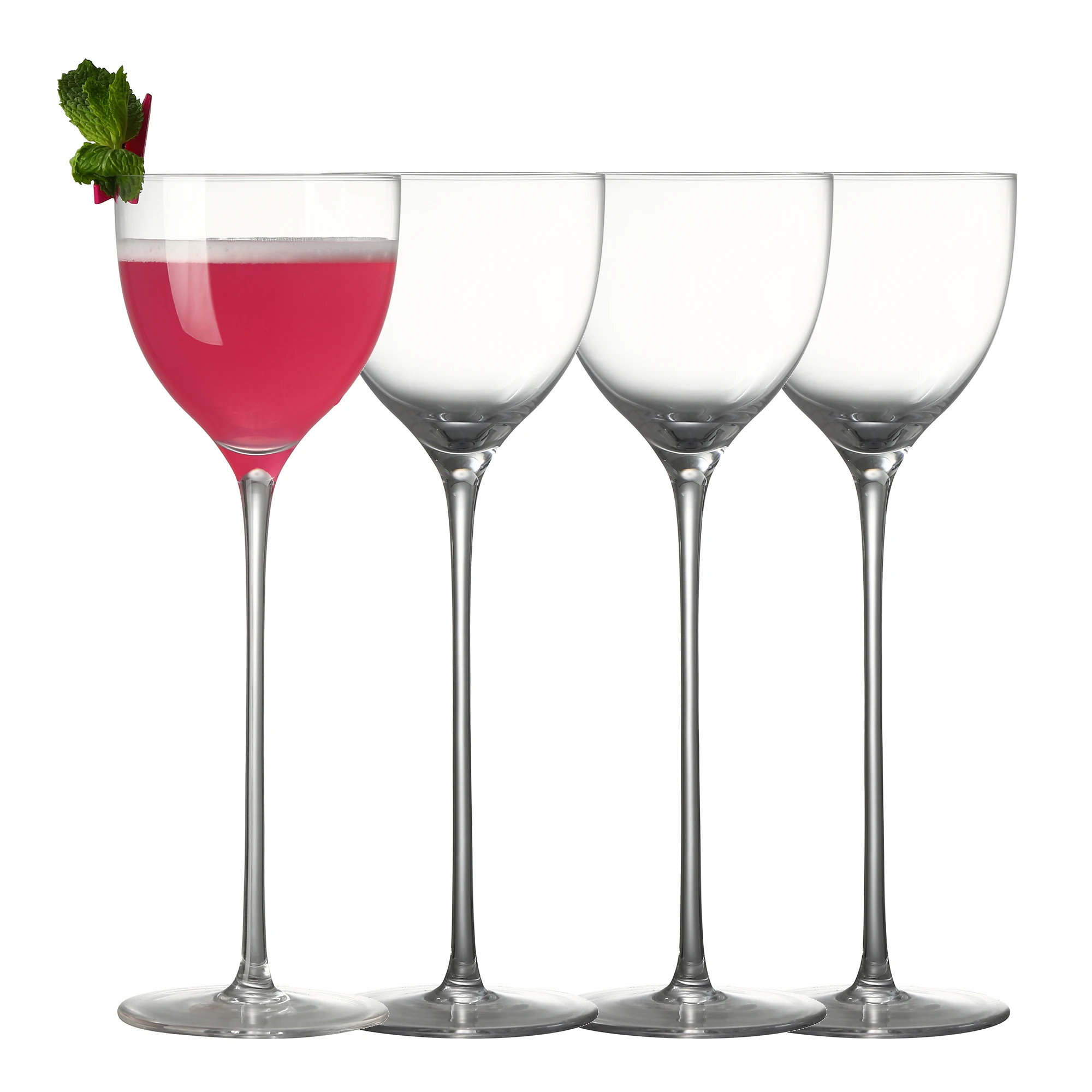 

Cocktailgeek Nick and Nora бокалы для коктейлей, стекло, набор 4 штук