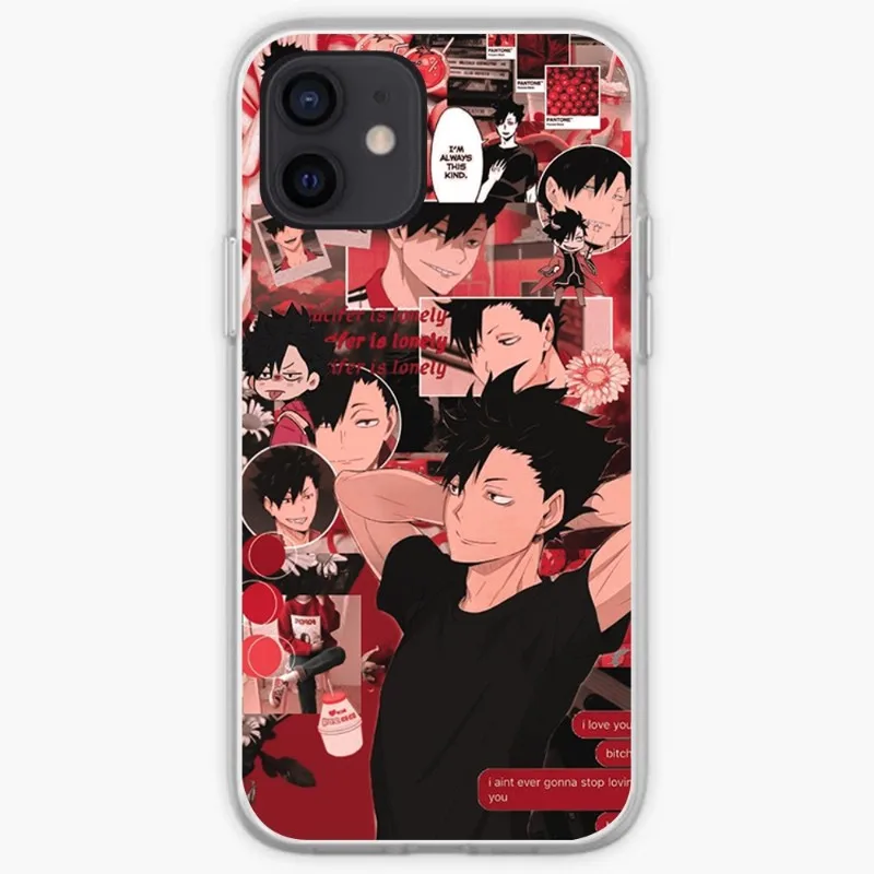 

Чехол Haikyuu для телефона с аниме для IPhone 13 12 11 XS X 8 7 6 Plus Mini Pro Max SE, мягкий прозрачный чехол для телефона