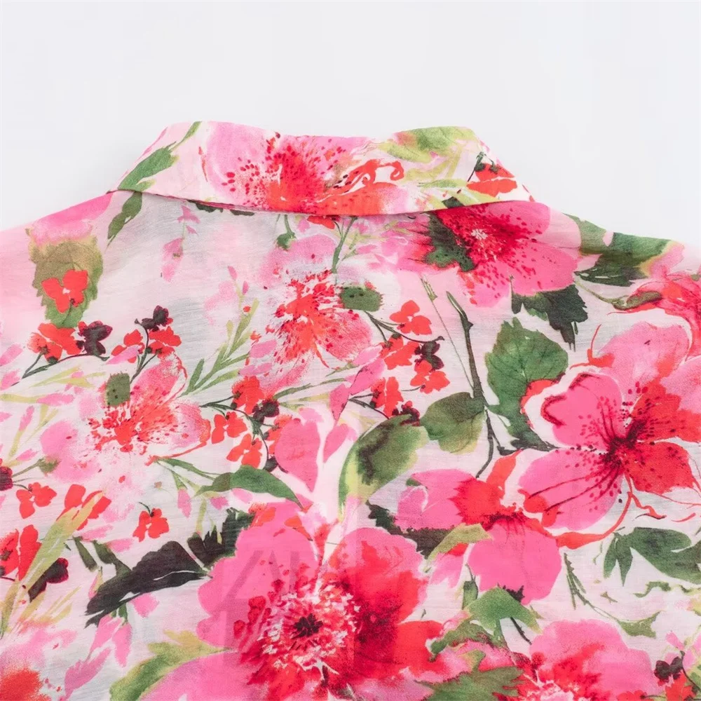 Женская свободная повседневная рубашка Zach Ailsa с отложным воротником и длинными