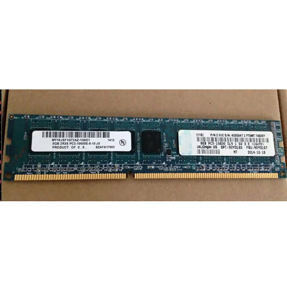 Серверная память для IBM RAM 8GB 2RX8 PC3-10600E 90Y3165 90Y3167 DDR3 1333 ECC 1 шт.