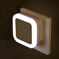 intelligent led induction lamp square shape wall light night light automatic switch light sensor bedroom household supplies
