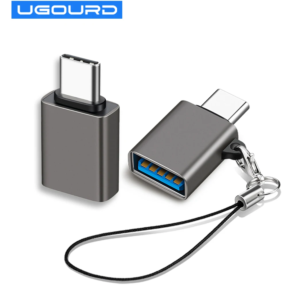 

UGOURD Type C to USB Adapter USB3.0 OTG Type C Connector For Printer Hard Disk Mouse Keyboard 10Gbps Data Transfer For Samsung