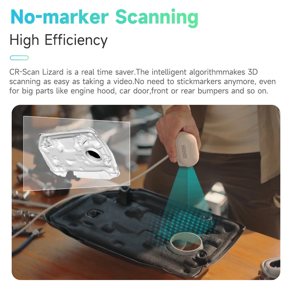 3D-сканер Creality CR-Scan Lizard / 01 Высокая точность Сканирование в ярком свете нескольких