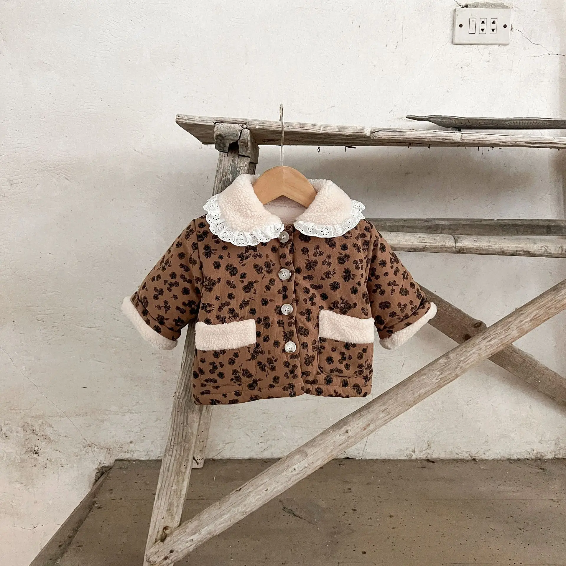 Зимнее пальто для маленьких девочек хлопковая флисовая плотная теплая парка с