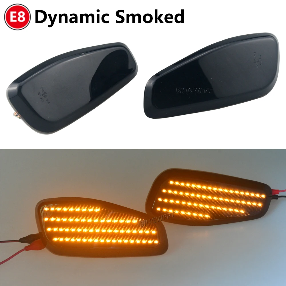 

2 шт. для Jeep Renegade BU 2015-2021 повторитель отражения Предупреждение Передний светодиодный боковой габаритный фонарь на крыло Светодиодная лампа указателя поворота