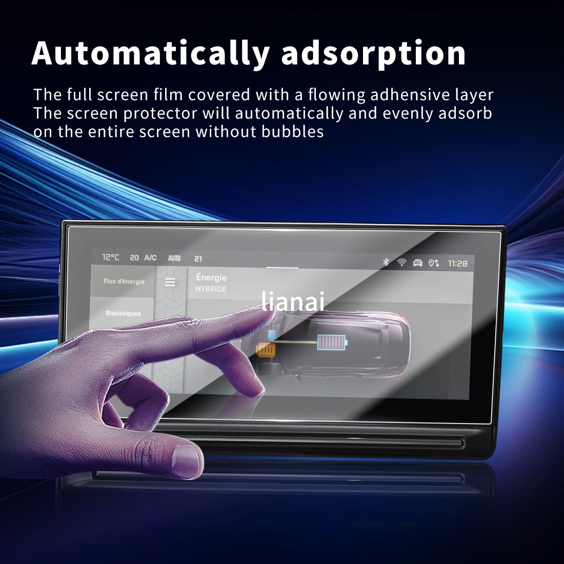 Защитная пленка для экрана Carplay защитная из закаленного стекла навигатор