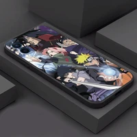 japan naruto anime phone case for funda iphone 11 12 13 pro max 12 13 mini x xr xs max 5s 6 7 8 plus celular black