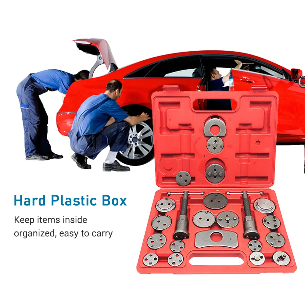 

22 шт. Дисковая тормозная колодка, суппорт поршня, сверхмощный Тормозной поршневой компрессор, инструмент для перемотки, тормозная колодка, ...