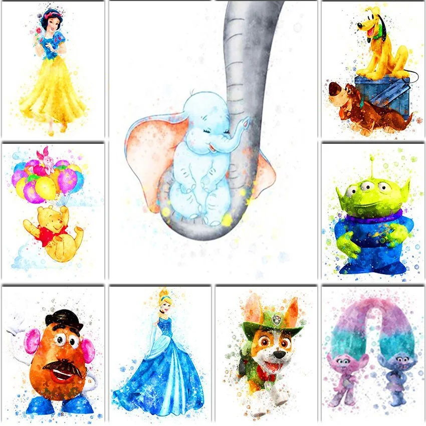 

Diamond Painting Disney Princess Bambi Full Square&Round Embroidery Mosaic Lion 5D Diy Cross Stitch Cartoon Donald Duck