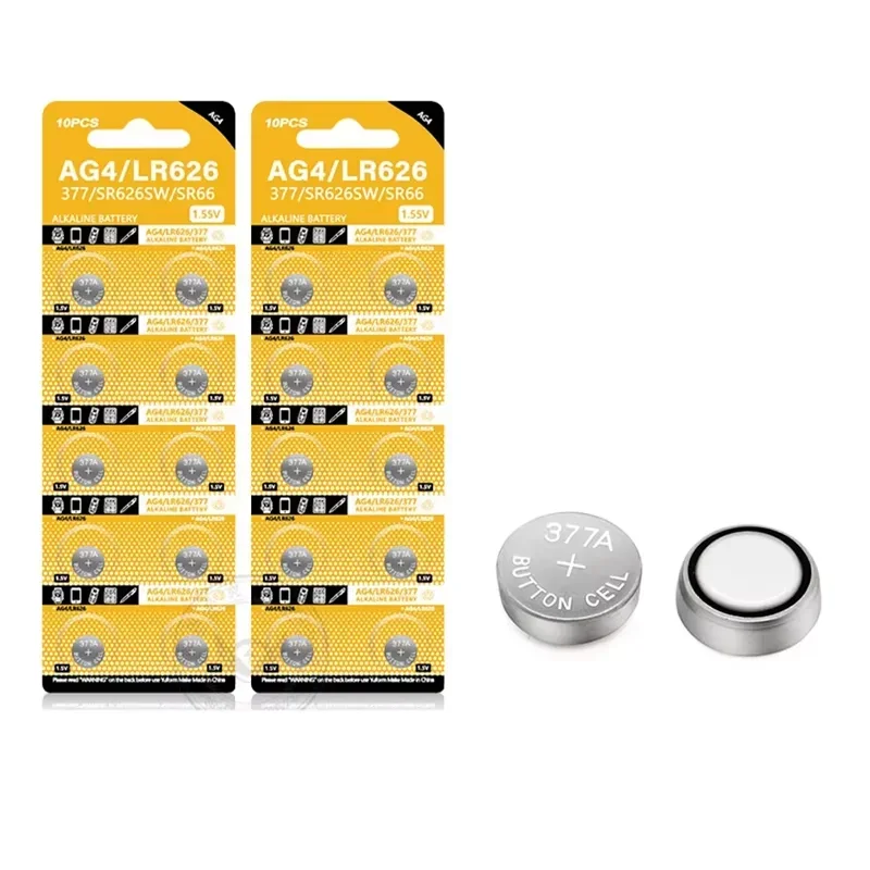 AG4 LR626 Высококачественная щелочная батарея для часов 1 55 В 377 SR626 177 626A 377A CX66W