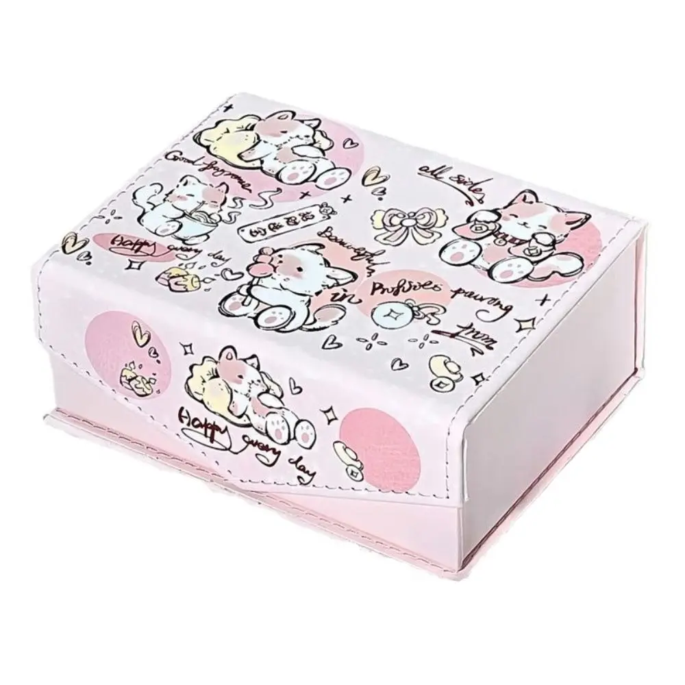 

Магнитный ящик для хранения, розовый, искусственная кожа