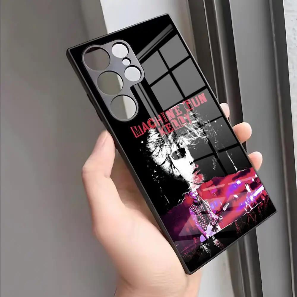 Чехол для телефона Machine Gun Kelly стеклянный чехол S24 Ultra Samsung S23 Fe S22 S20 S21 Plus Galaxy A54 A34 A24 A53