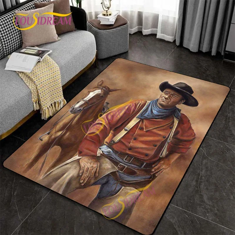 Коврик Джон Уэйн для гостиной и спальни ковер с изображением американского
