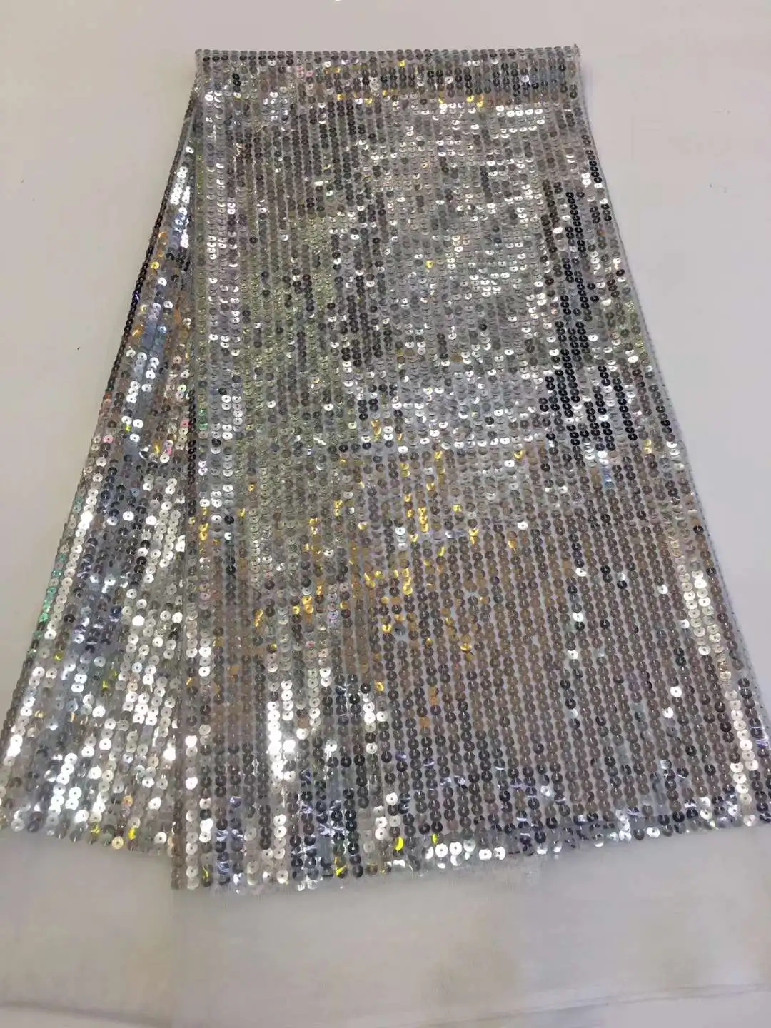 Тюлевая кружевная ткань в африканском стиле с блестками 2021 высококачественный