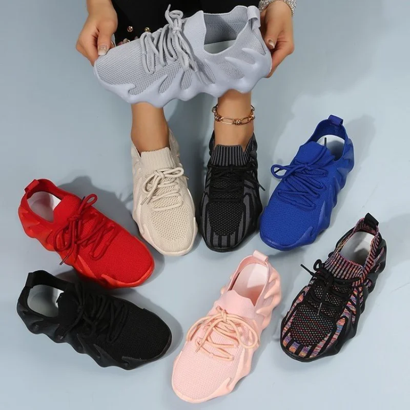 

Women's Sports Shoes 2023 New Coconut Sports Shoes female Fashion Outdoor Running Shoes Large Woman Sneakers