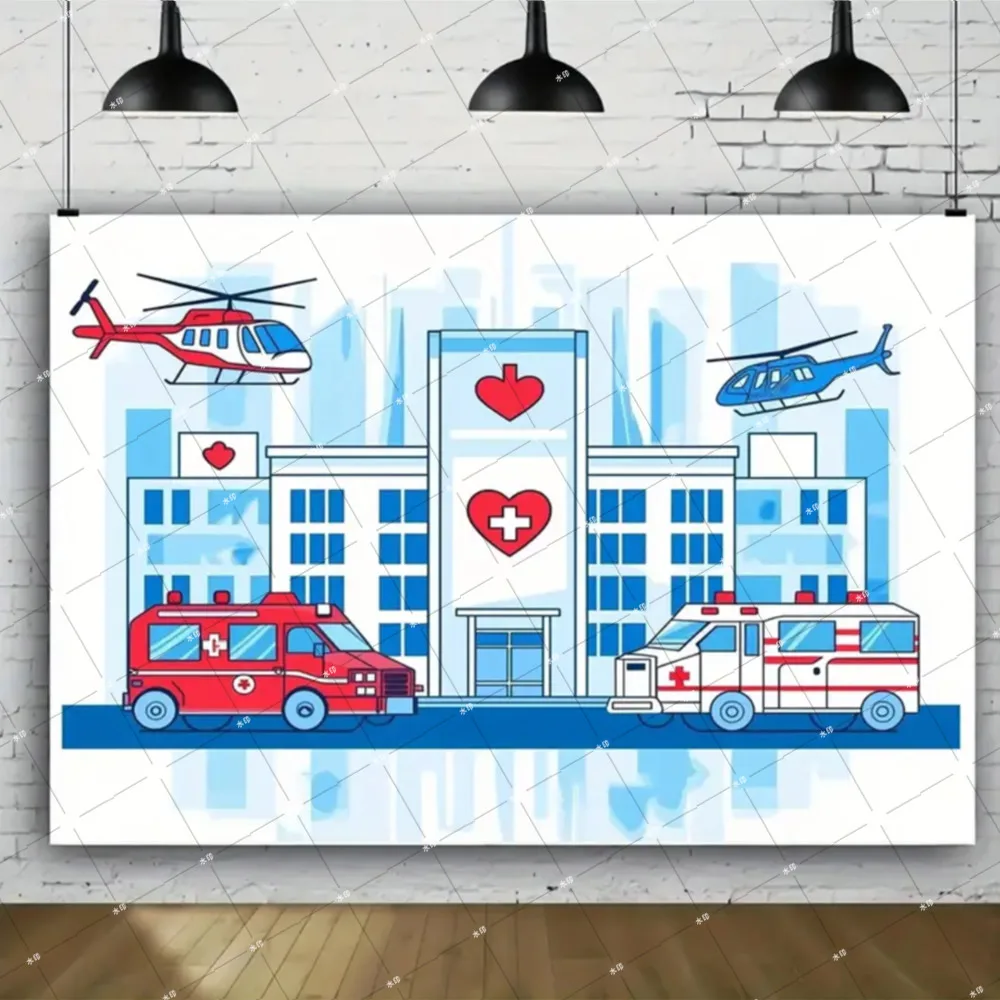 Доктор Медсестра Выпускная тема Медицинская скорая помощь Выпускной фон День