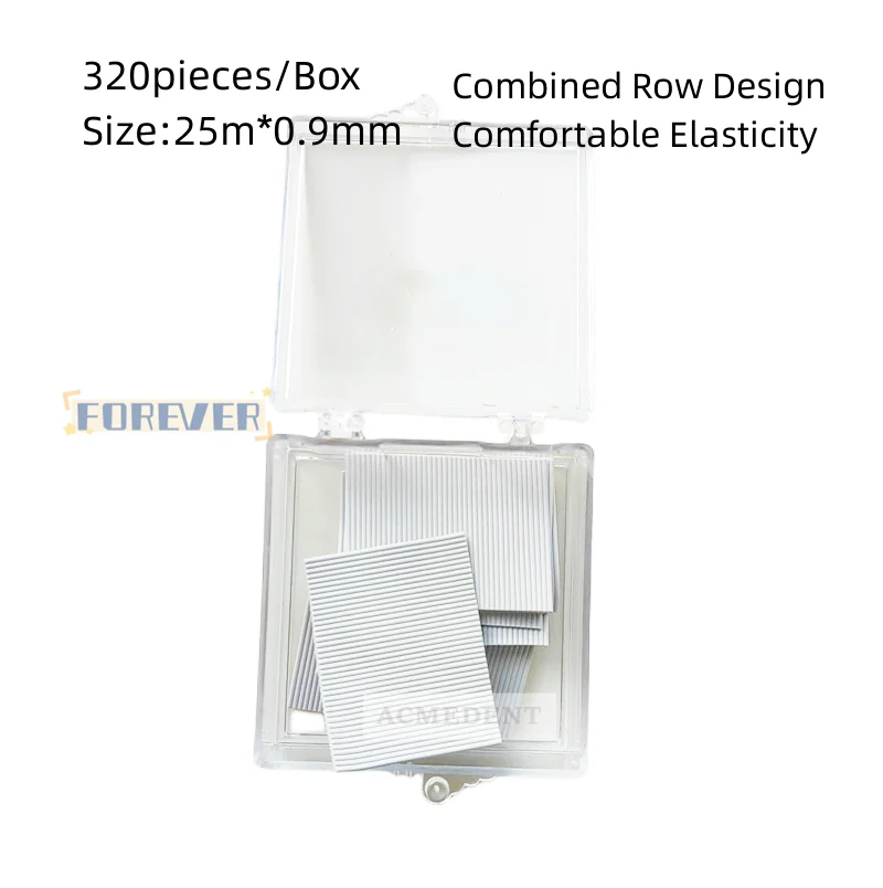 1 ~ 10 коробок, стоматологический плоский стабилизирующий латексный шнур, комбинированные резиновые листы, 320 шт./коробка, стоматологические материалы, оптовая продажа