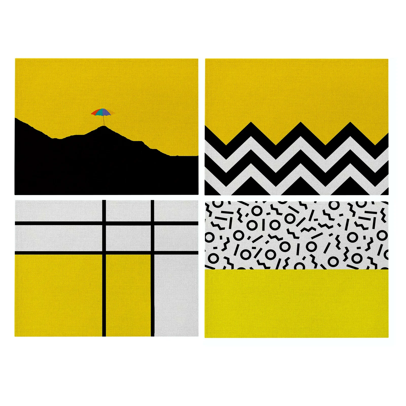 

Коврик для обеденного стола, маленькие золотые салфетки, набор столовых приборов, термостойкие столовые салфетки из хлопка и льна