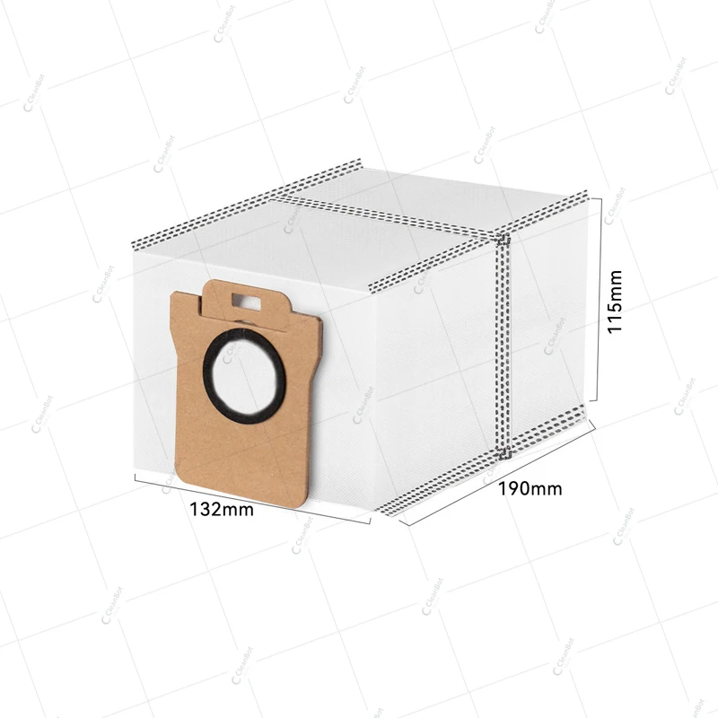 Фото Мешок для сбора пыли для робота-пылесоса Xiaomi 5pro H50 Pro 5 OV31GL H40 OV51 X20 Plus X20 Max X20 Pro X10+ S10+ S20+ X20+ №2