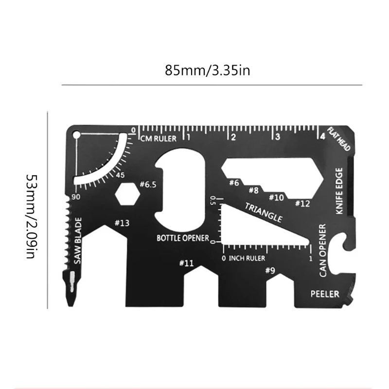 15 в 1 кредитная карта из нержавеющей стали многофункциональный инструмент для