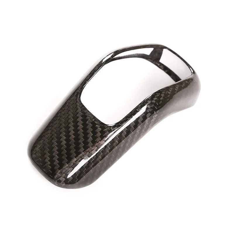 

Car Real Carbon Fiber Gear Shift Head Cover Trim Stickers for Land Rover Defender 110 2020-2021