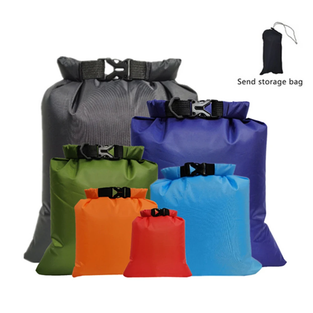

Outdoor Waterproof Bag Six-Piece Set Of Drifting Waterproof Storage Bag 1.5L 2.5L 3L 3.5L 5L 8L Tear-resistant Roll Mouth