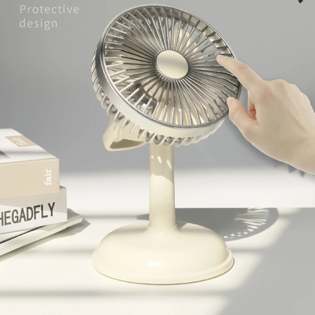 

Cool Energy-saving And Rechargeable Fan Desktop Fan Portable ABS Rechargeable Portable Fan Fan Rechargeable Personal Fan ivory