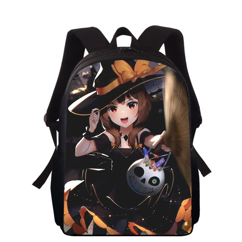 Konosuba Megumin cute Anime 15” 3D Print Kids Backpack Primary School Bags for Boys Girls Back Pack Students School Book Bags