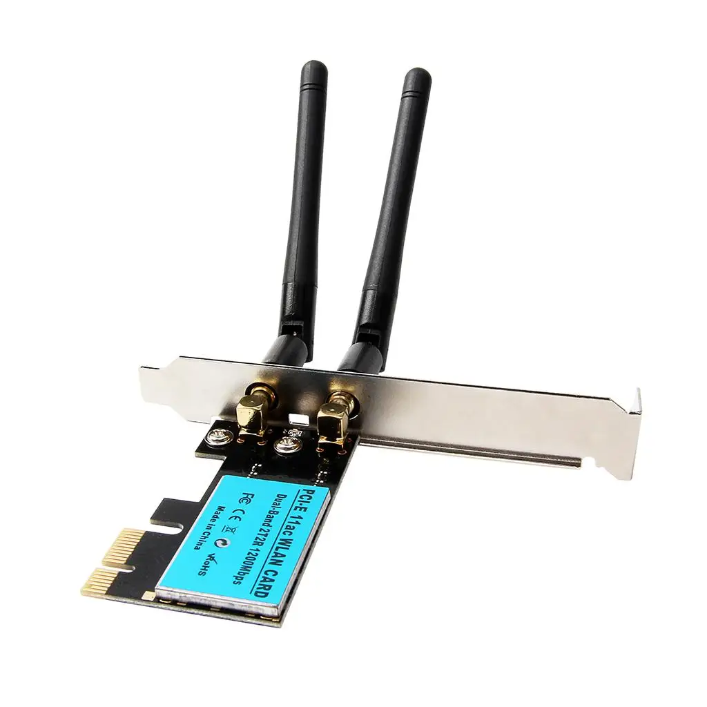 

Card-E WiFi / 5G WiFi 1200Mbps Network Adapter + 2x