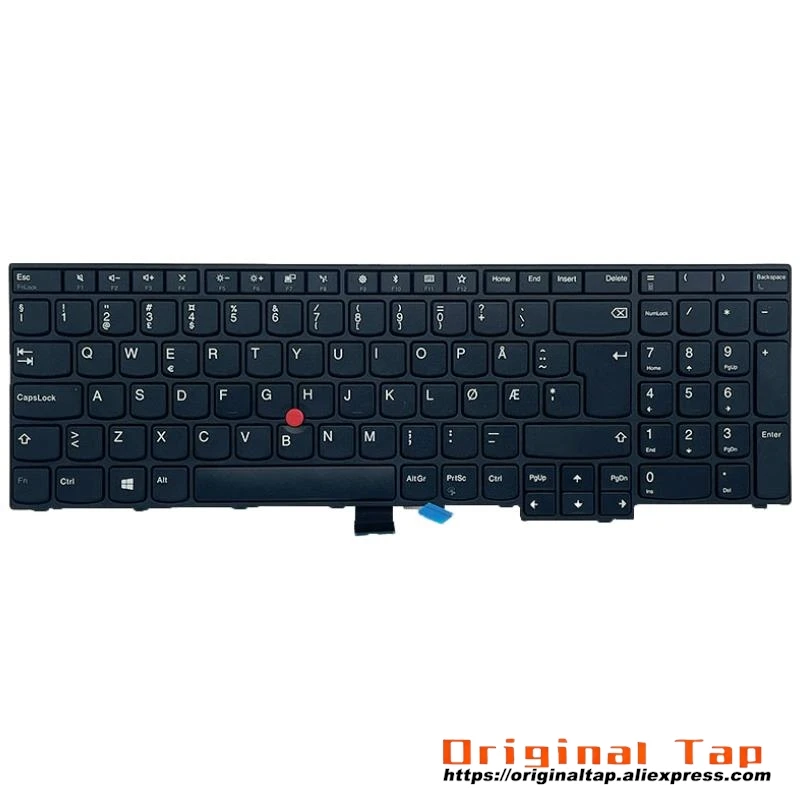 NO норвежская клавиатура для Lenovo Thinkpad E570 E570c E575 01AX140 01AX180 01AX220